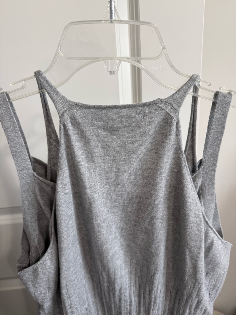 L.A.M.B Gray “Double” Sleeveless Cotton/Cashmere Top in Large - Picture 6 of 11